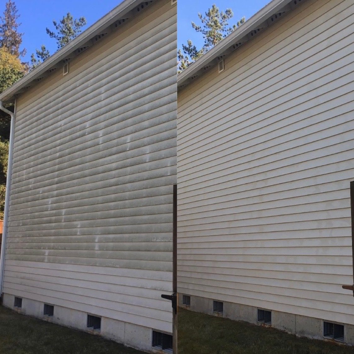 Before and After Wash Side Wall